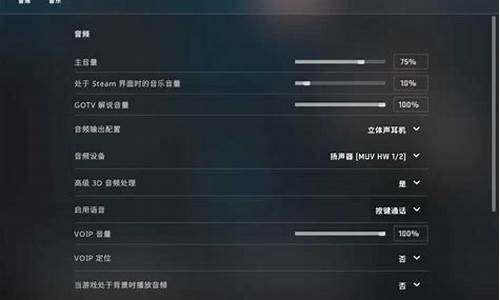 csgo调音量不显示,csgo电脑系统音量没了