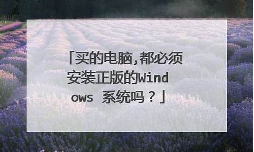 电脑系统需要正版的吗-电脑系统有必要用正版吗